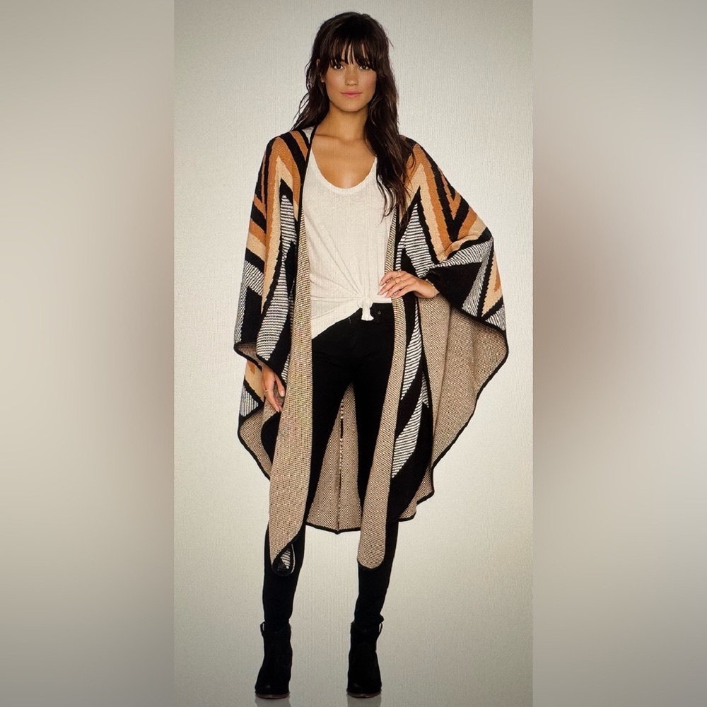Mara Hoffman Knit Cape Sweater Size One Size
